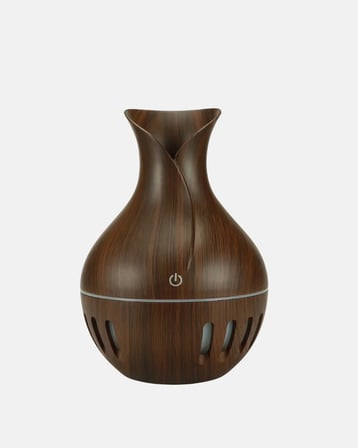 Ahşap Desenli 130 ml Aromaterapi Difüzör Sessiz ve USB Bağlantılı
