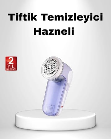 USB Şarjlı Tiftik Temizleyici – Kolay Temizlenen Hazne ve Bıçak, Taşınabilir