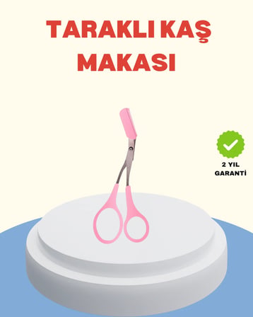 Profesyonel Taraklı Kaş Makası – Evde ve Salon Kullanımına Uygun