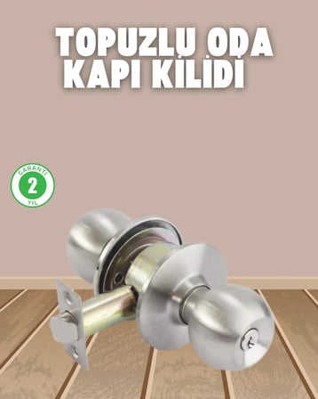 İç ve Dış Mekan Uyumlu Giriş Tipi Topuzlu Kilit
