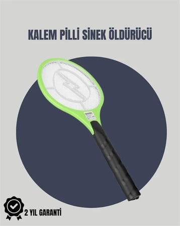 Taşınabilir Elektronik Sinek Swatter – Kimyasal İçermeyen, Ergonomik Tasarım