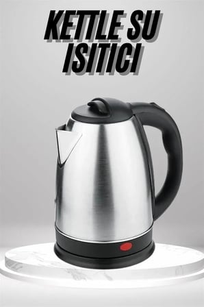 Su Isıtıcı 220 - 240 V Paslanmaz Çelik Kettle Uzun Ömürlü 2000 Watt