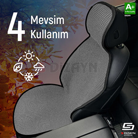 S-Dizayn Oto Koltuk Koruyucu Kılıf Set Füme Universal 2+3 Parça Ön Arka