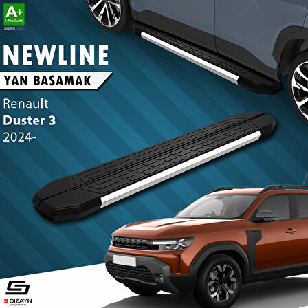S-Dizayn Renault Duster 3 NewLine Krom Yan Basamak 183 Cm 2024 Üzeri A+ Kalite
