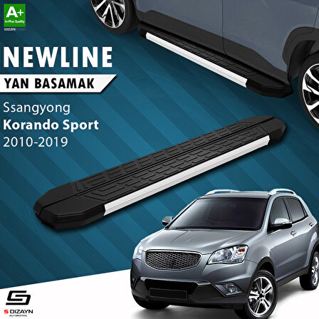 S-Dizayn Ssangyong Korando Sport NewLine Aluminyum Yan Basamak 203 Cm 2010-2019 A+ Kalite