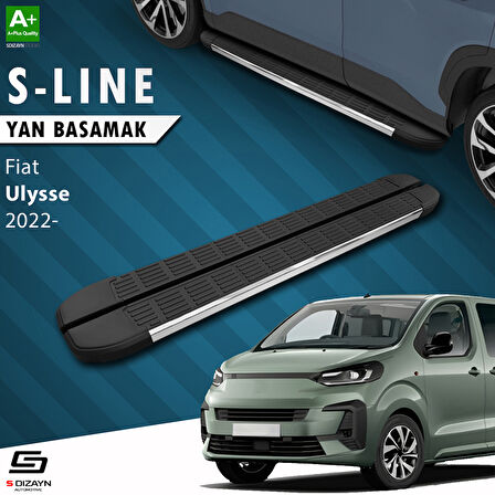 S-Dizayn Fiat Ulysse Kısa Şase S-Line Krom Yan Basamak 213 Cm 2022 Üzeri A+ Kalite