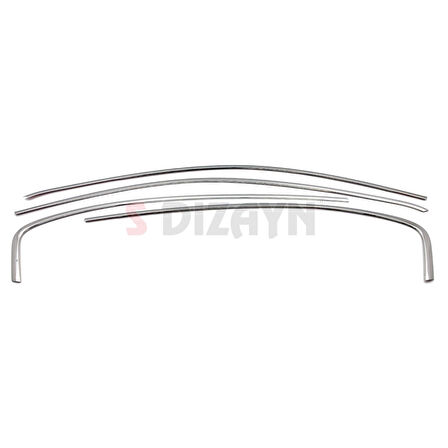 S-Dizayn Fiat Egea SD Krom Cam Üst Çıtası 4 Prç. 2015 Üzeri (Mat Krom) A+ Kalite