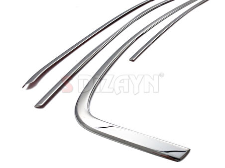 S-Dizayn Fiat Egea Cross Krom Cam Üst Çıtası 4 Prç. 2020 Üzeri (Mat Krom) A+ Kalite