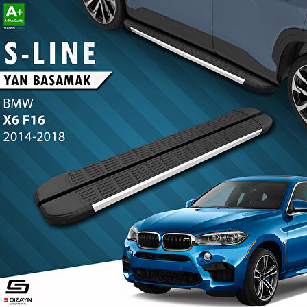 S-Dizayn Bmw X6 F16 S-Line Aluminyum Yan Basamak 193 Cm 2014-2018 A+ Kalite