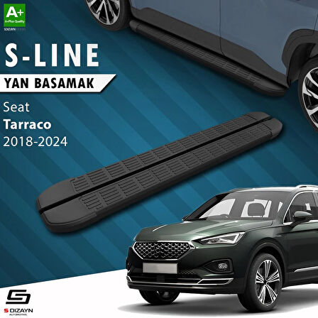 S-Dizayn Seat Tarraco S-Line Siyah Yan Basamak 193 Cm 2018-2024 A+ Kalite