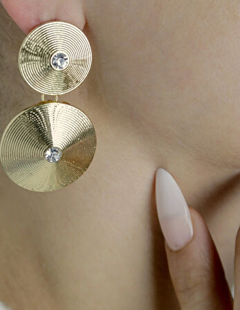 Büyük Gold Küpe Sallantılı