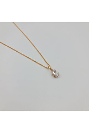 Rose Oval Tektaş Kadın Kolye