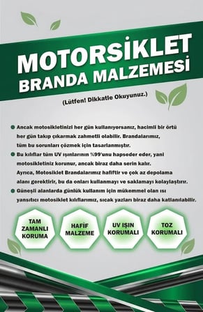 REVOLTE RS3 UYUMLU EKO-MOTOR BRANDASI 4 MEVSİM KORUMA 2XL
