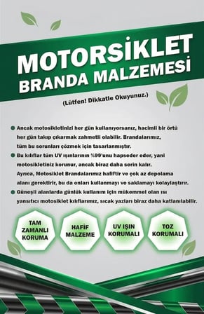 RKS VPS 125 PRO UYUMLU EKO-MOTOR BRANDASI 4 MEVSİM KORUMA 2XL