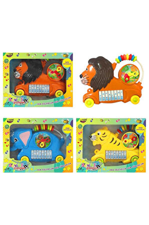 Seçtim Aldım Sevimli Piyanom Pr-19 Vahşi Hayvanlar Sesli Pilli 3