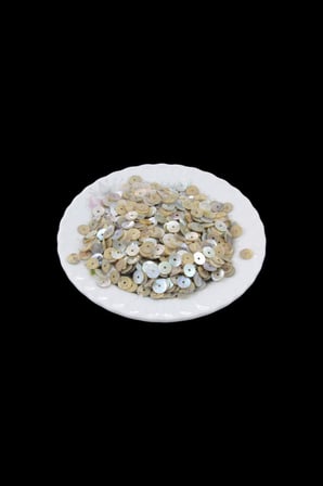 8 mm Ortadan Delikli Janjan Düğme (25 Adet)