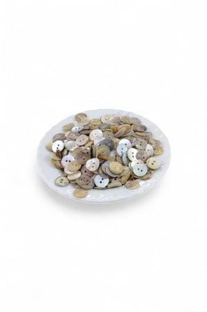 12 mm Çift Delikli Sedef Düğme (20 Adet)