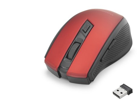 Kablosuz Mouse 800/1600 Dpi - Kırmızı Siyah HDX3404R