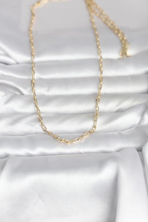 CM 14K Gold Renk Ataç Zincir Model 60 cm Kadın Kolye TJ-BKO10979