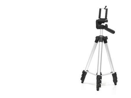 Telefon Tripodu Ayarlanabilir Başlıklı 100 Cm - Gümüş HDX3110