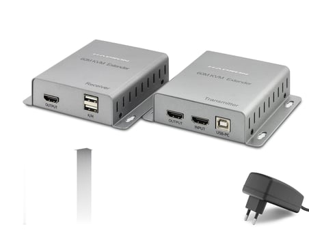 Hdmı Kvm Extender Loop Out 1080p 60 Hz 60 M Gri HDX1355
