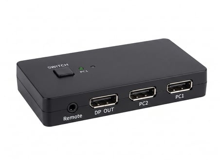 Displayport Kvm Switch 2 Console Usb Port 2 Displayport Siyah HDX1426