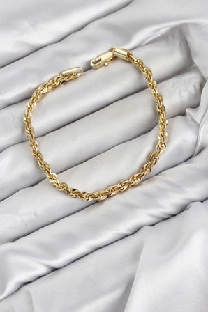 CM Singapur Model Zincir Gold Renk Kadın Bileklik TJ-BB8596