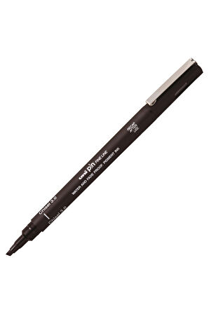 Uni-Ball Pin 3.0 Fine Line Kesik Uçlu Kalem Siyah PINCS3-200 (3 Adet) Siyah