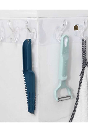 ASKI 5Lİ ŞEFFAF KENDİNDEN YAPIŞKANLI GÜÇLÜ ASKILIK BANYO MUTFAK KAPI ARKASI TEK PAKET