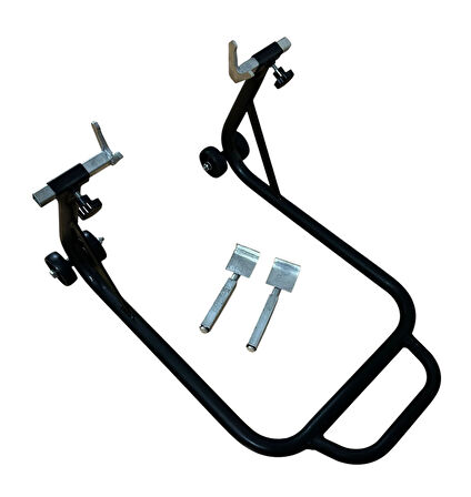 Motosiklet Kaldırma Sehbası Çift Aparatlı Üniversal Siyah (paddock Stand)