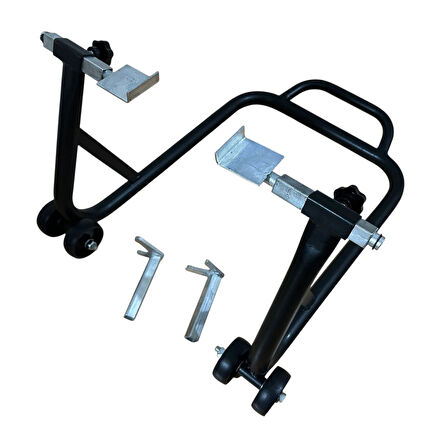 Motosiklet Kaldırma Sehbası Çift Aparatlı Üniversal Siyah (paddock Stand)