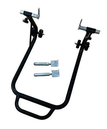 Motosiklet Kaldırma Sehbası Çift Aparatlı Üniversal Siyah (paddock Stand)