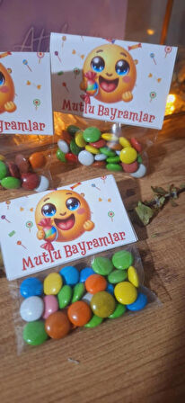 KARNE TATİL BAYRAM HEDİYELİKLERİ 10 AD ŞEKER PAKETİ