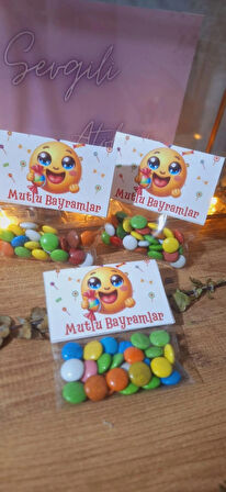 KARNE TATİL BAYRAM HEDİYELİKLERİ 10 AD ŞEKER PAKETİ