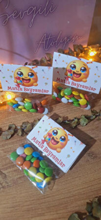 KARNE TATİL BAYRAM HEDİYELİKLERİ 10 AD ŞEKER PAKETİ