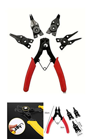 4 ın 1 Segman Takımı Sekman Pense Seti 4 Parça Farklı Model Sekman Seti Circlip pense seti
