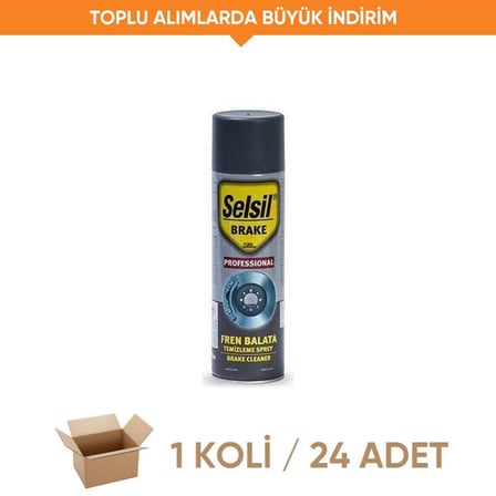 Selsil Fren Balata Temizleme Spreyi 500 ml (1 Koli - 24 Adet)