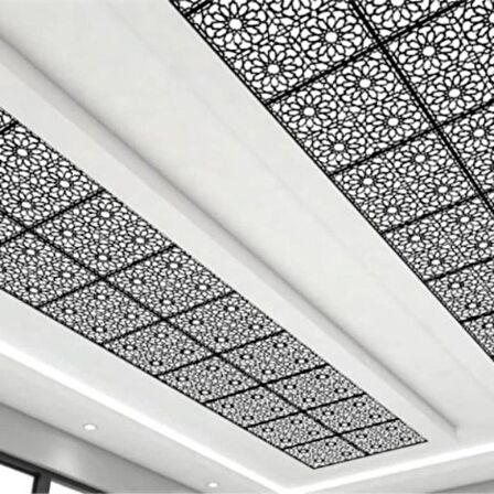 60X60 CM ASMA TAVAN UYUMLU LED DÖŞENEBİLİR TAVAN PANELİ- ANTRASİT(GRİ ) RENK