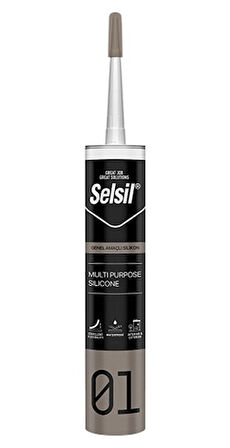 Selsil Genel Amaçlı Siyah Silikon 280 Gr.
