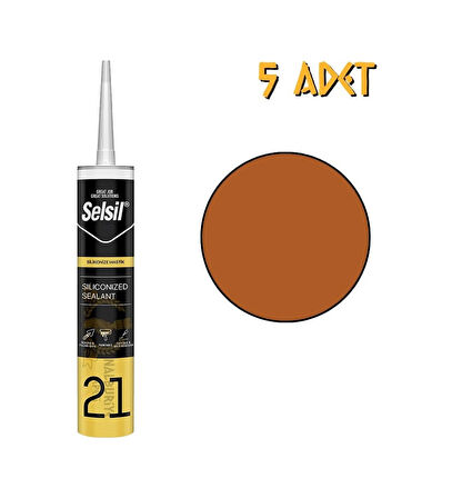 Selsil Silikonize Bronz Mastik 500 Gr. - 5 Adet