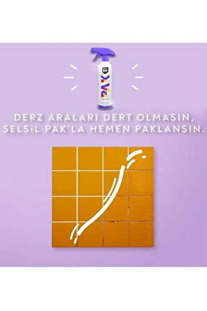 Selsil Pak 12 Li 500 Ml Mucize Köpük Temizleyici Sprey Yağ Sökücü Yüzey Temizleyici Parlat