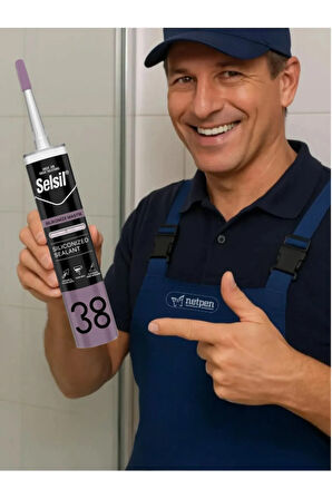 Selsil Silikonize Mastik 500 Gr. Beyaz (5 Adet), Plastik Tabanca