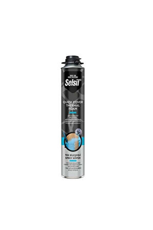 Selsil Thermal Foam Isı Ve Ses Yalıtım Köpüğü 850 Ml. (10 Adet),Demir Köpük Tabancası