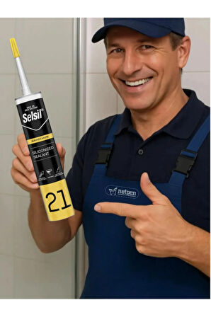 Selsil Silikonize Mastik 500 Gr Bronz (10 Adet), Plastik Tabanca