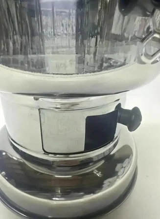 VEZİR-İŞ 4 Litre Kömürlü Semaver Siyah Kulp