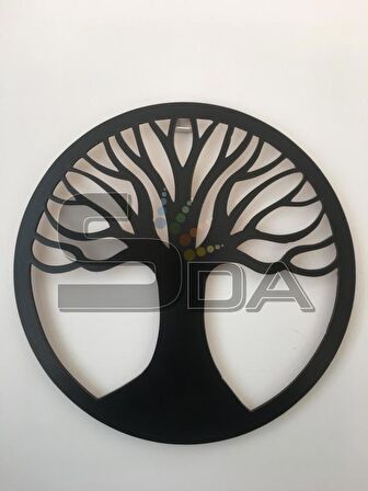 HAYAT AĞACI Dekoratif LED Duvar Süsü PİLLİ Peri LED 30cm MDF