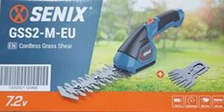 Senix GSS2-M-EU Çit ve Kenar Kesme Makinası Şarjlı Li-ion 7.2V 1.