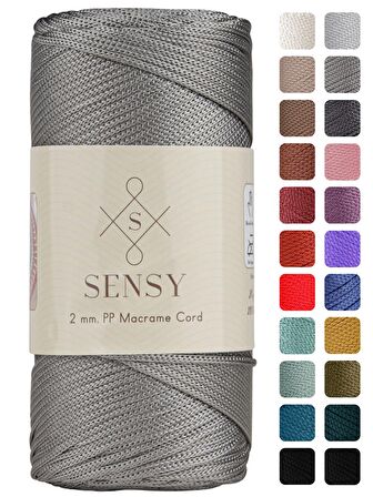 SENSY Premium 200 Gr Polyester Makrome İpi 2 MM - 230 M Supla İp Ve Çanta İpliği