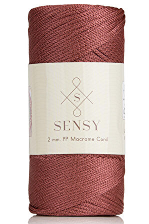 SENSY Premium 200 Gr Polyester Makrome İpi 2 MM - 230 M Supla İp Ve Çanta İpliği