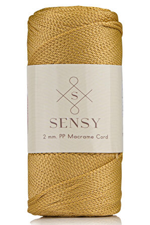 SENSY Premium 200 Gr Polyester Makrome İpi 2 MM - 230 M Supla İp Ve Çanta İpliği